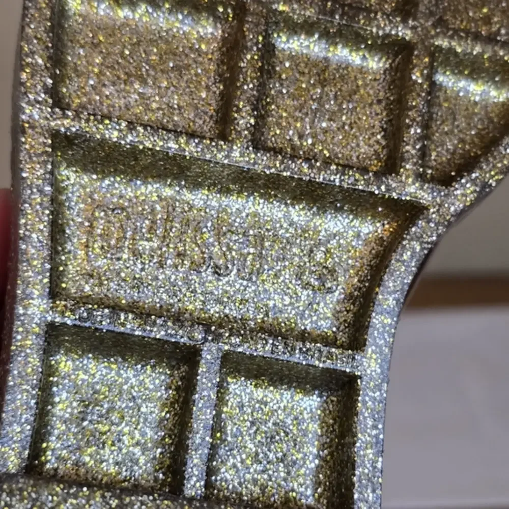 🔴 3/$15 Melissa Rain Drop Jelly Boot – Gold Glitter Waterproof Statement 5 US